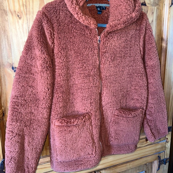 Volcom Dark Clay Lived in Lounge Phuz Up Teddy 
Jacket. Size XS. New wit… - Picture 5 of 8